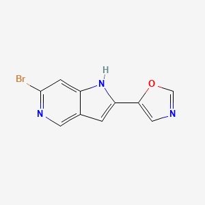 5-(6-bromo-1H-pyrrolo[3,2-c]pyridin-2-yl)-1,3-oxazole