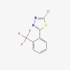 2-Chloro-5-[2-(trifluoromethyl)phenyl]-1,3,4-thiadiazole