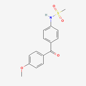 molecular formula C15H15NO4S B8614948 N-[4-(4-Methoxy-benzoyl)-phenyl]-methanesulfonamide 