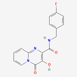 molecular formula C16H12FN3O3 B8614958 N-(4-fluorobenzyl)-3-hydroxy-4-oxo-4H-pyrido[1,2-a]pyrimidine-2-carboxamide 