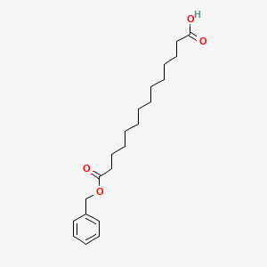 molecular formula C21H32O4 B8614982 14-(Benzyloxy)-14-oxotetradecanoic acid 