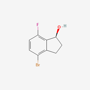 molecular formula C9H8BrFO B8615047 (S)-4-bromo-7-fluoro-2,3-dihydro-1H-inden-1-ol CAS No. 1458652-57-7