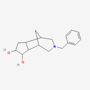 molecular formula C17H23NO2 B8615083 3-Benzyldecahydro-1,5-methanocyclopenta[d]azepine-6,7-diol CAS No. 745066-39-1