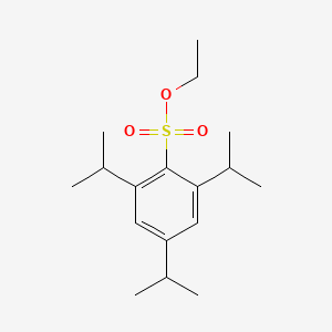 molecular formula C17H28O3S B8615108 Ethyl 2,4,6-tri(propan-2-yl)benzenesulfonate CAS No. 7253-78-3