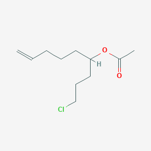 molecular formula C11H19ClO2 B8615114 1-Chloro-4-acetoxy-8-nonene 