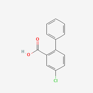 molecular formula C13H9ClO2 B8615174 4-Chlorobiphenyl-2-carboxylic acid 