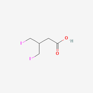 molecular formula C5H8I2O2 B8615199 3-Iodomethyl-4-iodobutyric acid 