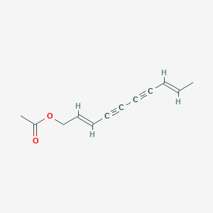 molecular formula C12H12O2 B086152 (2E,8E)-2,8-癸二烯-4,6-二炔-1-醇醋酸酯 CAS No. 1002-64-8