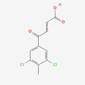 molecular formula C11H8Cl2O3 B8615229 4-(3,5-Dichloro-4-methylphenyl)-4-oxobut-2-enoic acid CAS No. 74939-79-0