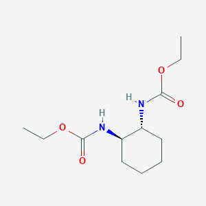 molecular formula C12H22N2O4 B8615232 trans-1,2-Bis(ethoxycarbonylamino)cyclohexane 