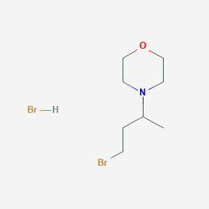 molecular formula C8H17Br2NO B8615238 (1-Methyl-3-bromopropyl)-morpholine hydrobromide CAS No. 88836-32-2