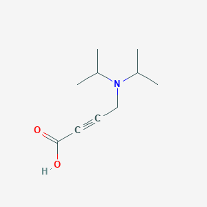 molecular formula C10H17NO2 B8615266 4-[di(propan-2-yl)amino]but-2-ynoic acid 