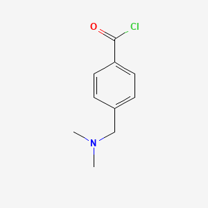 molecular formula C10H12ClNO B8615303 4-(N,N-dimethylaminomethyl) benzoyl chloride 