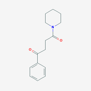 molecular formula C15H19NO2 B8615312 1-Phenyl-4-piperidin-1-yl-butan-1,4-dione 