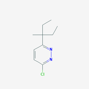 B8615317 3-Chloro-6-(3-methylpentan-3-yl)pyridazine CAS No. 87539-12-6
