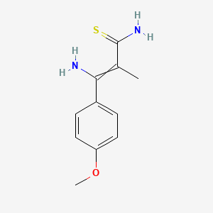 (Z)-3-amino-3-(4-methoxyphenyl)-2-methylprop-2-enethioamide