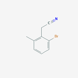 molecular formula C9H8BrN B8615346 2-(2-Bromo-6-methylphenyl)acetonitrile CAS No. 76574-41-9