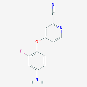 4-(4-Amino-2-fluorophenoxy)pyridine-2-carbonitrile