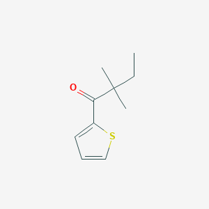molecular formula C10H14OS B8615386 Methylthiophenyl-2-methyl-1-butanone 