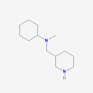 molecular formula C13H26N2 B8615399 N-methyl-N-(piperidin-3-ylmethyl)cyclohexanamine 