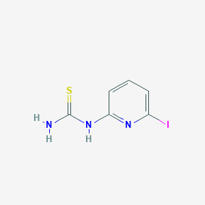 molecular formula C6H6IN3S B8615409 1-(6-Iodopyridin-2-yl)thiourea 