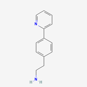 molecular formula C13H14N2 B8615414 2-(4-Pyridin-2-yl-phenyl)-ethylamine 