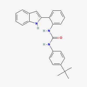 molecular formula C25H25N3O B8615432 N-(4-tert-Butylphenyl)-N'-[2-(1H-indol-2-yl)phenyl]urea CAS No. 917966-21-3