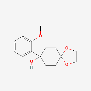 molecular formula C15H20O4 B8615445 8-(2-Methoxy-phenyl)-1,4-dioxaspiro[4.5]decan-8-ol 