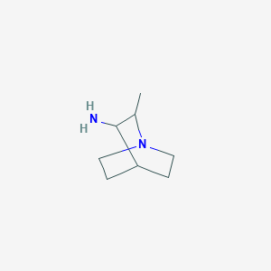 molecular formula C8H16N2 B8615472 2-Methyl-1-azabicyclo[2.2.2]octan-3-amine 