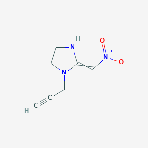 molecular formula C7H9N3O2 B8615486 2-(Nitromethylidene)-1-(prop-2-yn-1-yl)imidazolidine CAS No. 56611-81-5