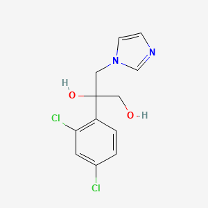 molecular formula C12H12Cl2N2O2 B8615505 2-(2,4-Dichlorophenyl)-3-(1H-imidazol-1-yl)propane-1,2-diol CAS No. 83338-21-0