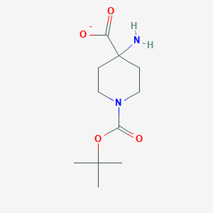 1,4-Piperidinedicarboxylic acid, 4-amino-, 1-(1,1-dimethylethyl) ester