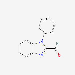 molecular formula C14H10N2O B8615641 1-Phenylbenzimidazole-2-carboxaldehyde CAS No. 6646-67-9
