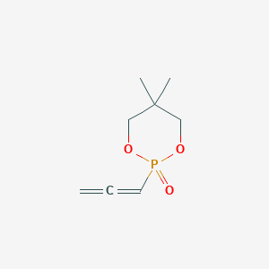 molecular formula C8H13O3P B8615669 1,3,2-Dioxaphosphorinane, 5,5-dimethyl-2-(1,2-propadienyl)-, 2-oxide CAS No. 119713-39-2