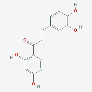 molecular formula C15H14O5 B8615683 1-Propanone, 1-(2,4-dihydroxyphenyl)-3-(3,4-dihydroxyphenyl)- CAS No. 100634-10-4