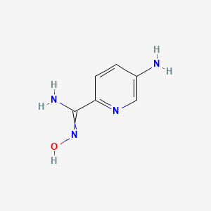 molecular formula C6H8N4O B8615687 5-Amino-n-hydroxypyridin-2-carboxamidine 