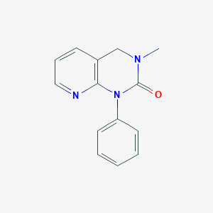 molecular formula C14H13N3O B8615701 3-Methyl-1-phenyl-3,4-dihydropyrido[2,3-d]pyrimidin-2(1H)-one CAS No. 59397-72-7
