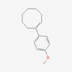 molecular formula C15H20O B8615702 p-(1-Cyclooctenyl)-anisol 