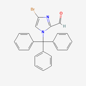 molecular formula C23H17BrN2O B8615715 4-bromo-1-trityl-1H-imidazole-2-carbaldehyde 