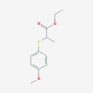 2-(4-Methoxy-phenylsulfanyl)-propionic acid ethyl ester