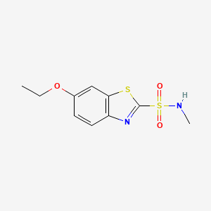 molecular formula C10H12N2O3S2 B8615746 6-Ethoxy-N-methyl-1,3-benzothiazole-2-sulfonamide CAS No. 88946-19-4