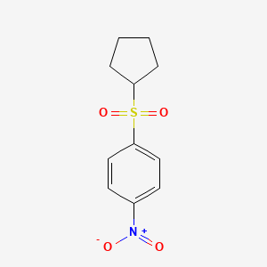 molecular formula C11H13NO4S B8615774 1-(Cyclopentylsulfonyl)-4-nitrobenzene 