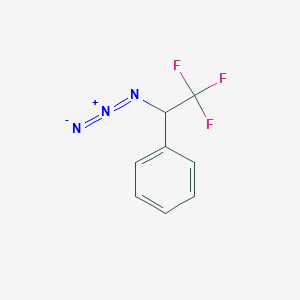 molecular formula C8H6F3N3 B8615779 2,2,2-Trifluoro-1-phenylethyl azide CAS No. 65874-91-1