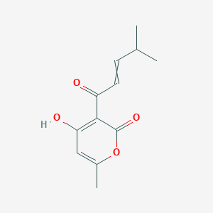 3-(1-Hydroxy-4-methylpent-2-en-1-ylidene)-6-methyl-2H-pyran-2,4(3H)-dione