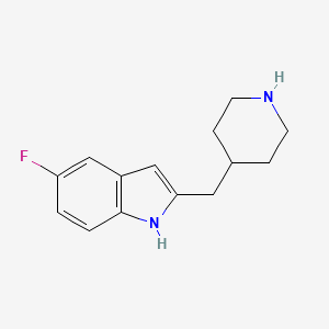 1H-Indole, 5-fluoro-2-(4-piperidinylmethyl)-