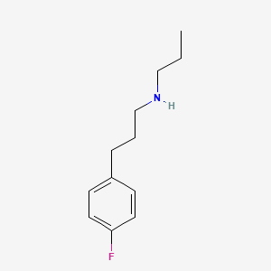 molecular formula C12H18FN B8615871 3-(4-Fluorophenyl)-N-propylpropan-1-amine 