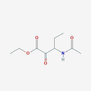 molecular formula C9H15NO4 B8615877 Ethyl 3-acetamido-2-oxopentanoate CAS No. 477902-55-9