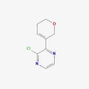 molecular formula C9H9ClN2O B8615904 2-chloro-3-(5,6-dihydro-2H-pyran-3-yl)pyrazine 