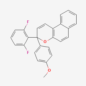 molecular formula C26H18F2O2 B8615911 3-(2,6-Difluorophenyl)-3-(4-methoxyphenyl)-3H-naphtho[2,1-b]pyran CAS No. 138947-57-6