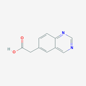 molecular formula C10H8N2O2 B8615965 Quinazolin-6-yl-acetic acid 